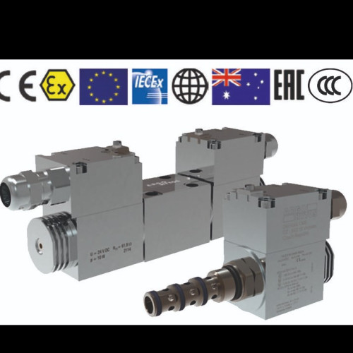 EXPLOSION PROOF DIRECTION CONTROL VALVE WITH LEVER OVERRIDE
