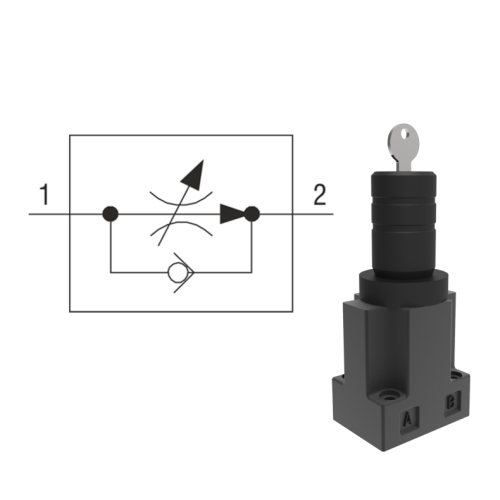 TWO WAY FLOW CONTROL VALVE