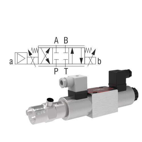 Proportional Directional Control Spool Valves with Position Sensor