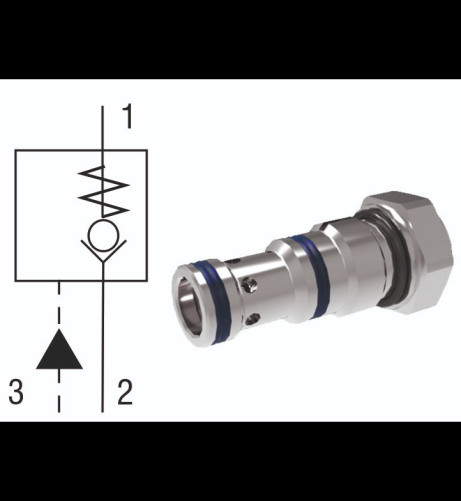 ARGO-HYTOS PILOT OPTD. CHECK VALVE