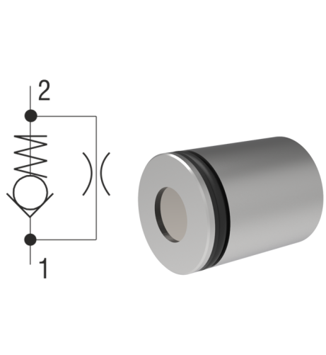 ARGO-HYTOS CHECK VALVE WITH ONE WAY THROTTAL